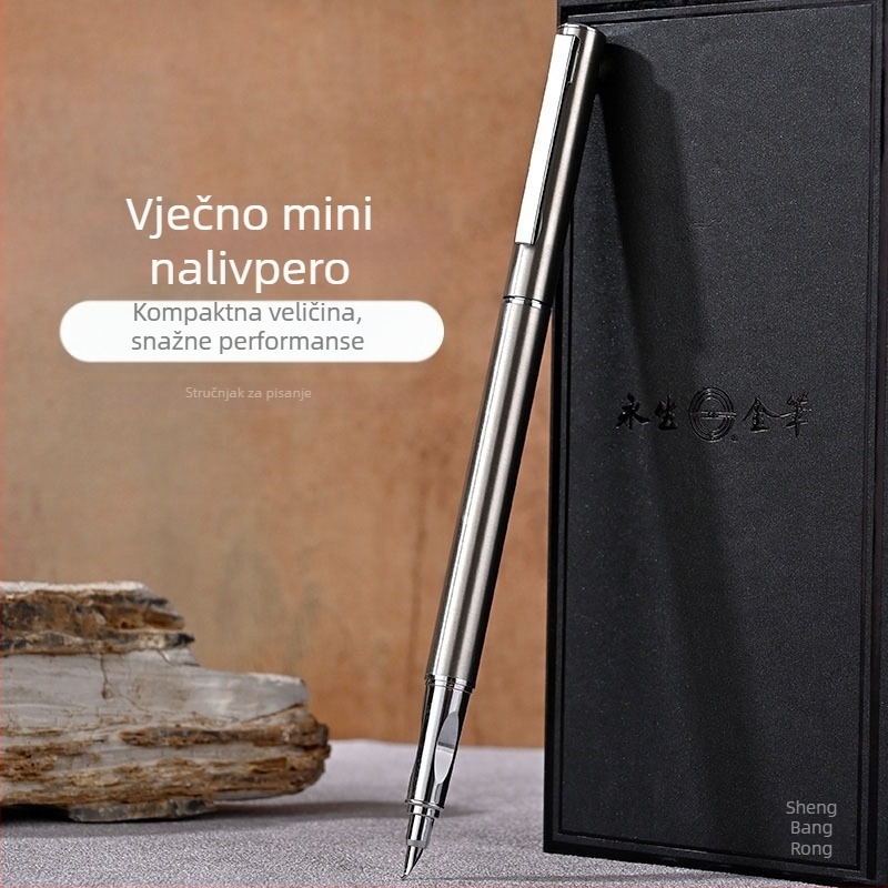Mini metalno nalivpero s savijenim vrhom, model 9362, za učenike II. i III. razreda te za odrasle za poslovno pisanje i kaligrafiju