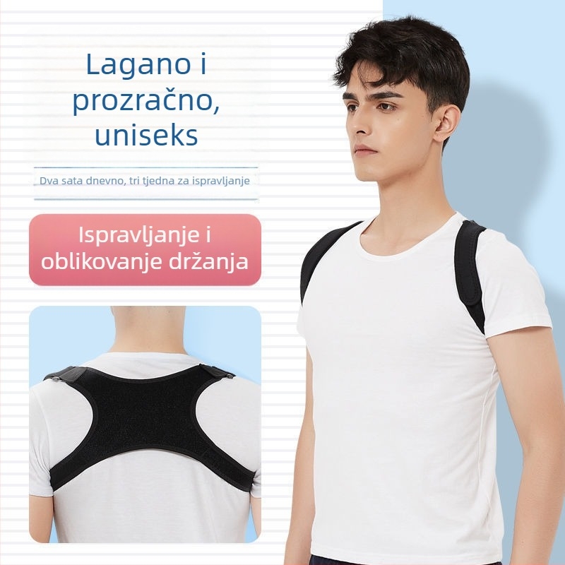 Ispravljač držanja za odrasle i djecu, pojas za poboljšanje posture i poravnavanje ramena