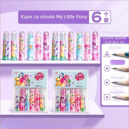 Produžna kapica za olovku - plastika, 5 kom./pakiranje, pakirano u vrećici, povećava duljinu olovke.