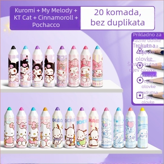 Produžna kapica za olovku - plastika, 5 kom./pakiranje, pakirano u vrećici, povećava duljinu olovke.