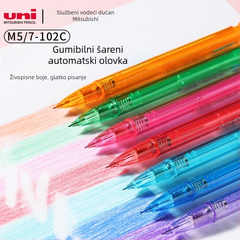 UNI Mitsubishi šarena mehanička olovka za učenike za crtanje i dnevnik, model M5-102C