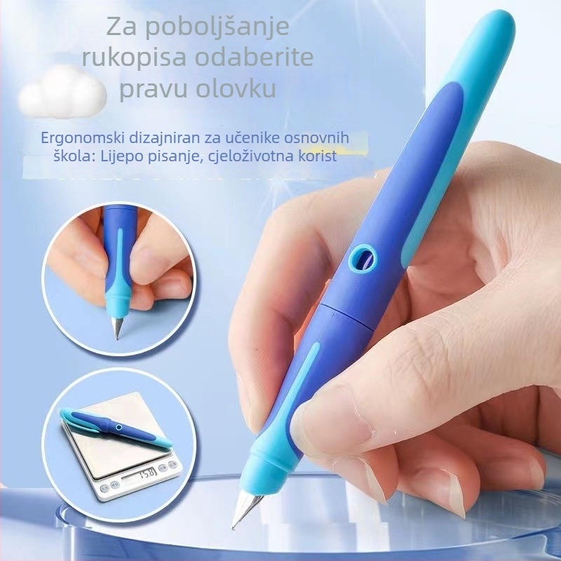 Morning Light Premium nalivpero s EF vrhom, toplinski izbrisivo za vježbanje pisanja učenika, kristalno plava – Model P219
