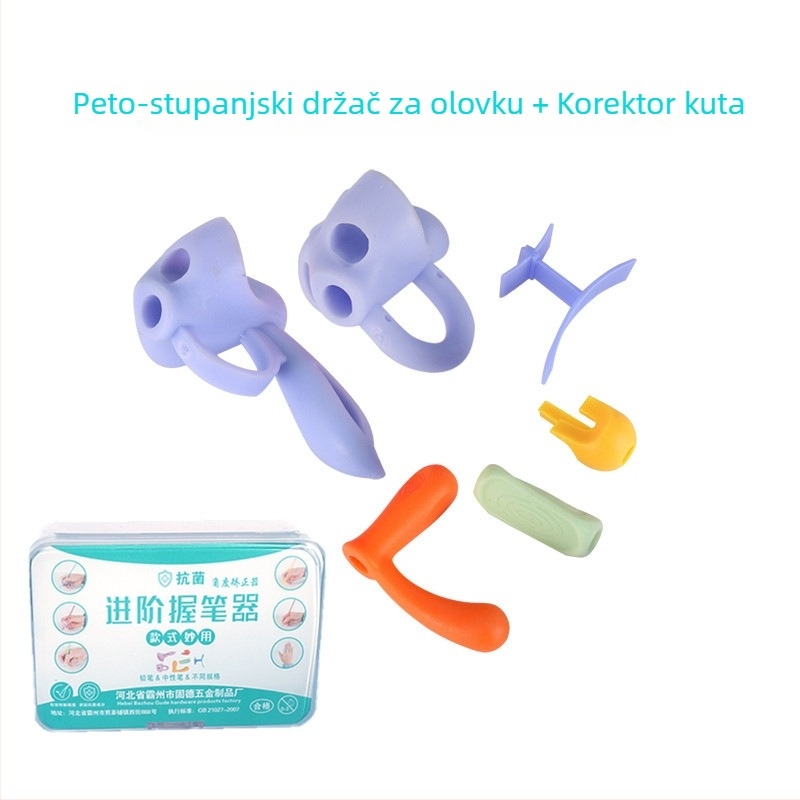 Dječji držač olovke – set za ispravak držanja pri pisanju, plastični držač, u kutiji za pohranu, marka Youxuemei