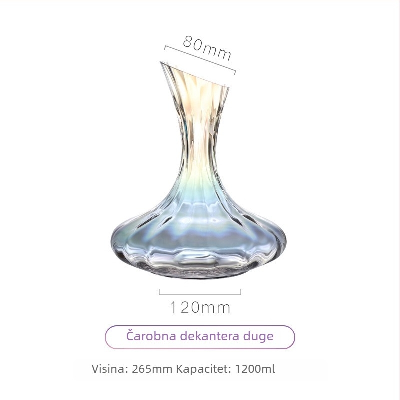Set čaša za vino, europski stil, kristalno staklo, kapacitet 301–400 ml, moderni minimalistički dizajn, AODE Jade