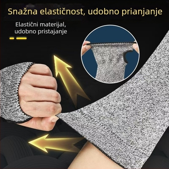 Rukav zaštite od posjekotina – razina 5, prozračan, otporan na habanje, zaštita od ogrebotina i noža, HPPE/Nylon/Nitril/TPR