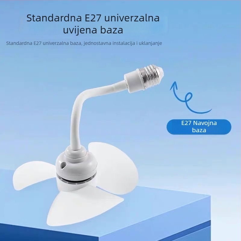 Zidni ventilator s 3 lopaticama, brushless motor, ABS kućište, 4 brzine