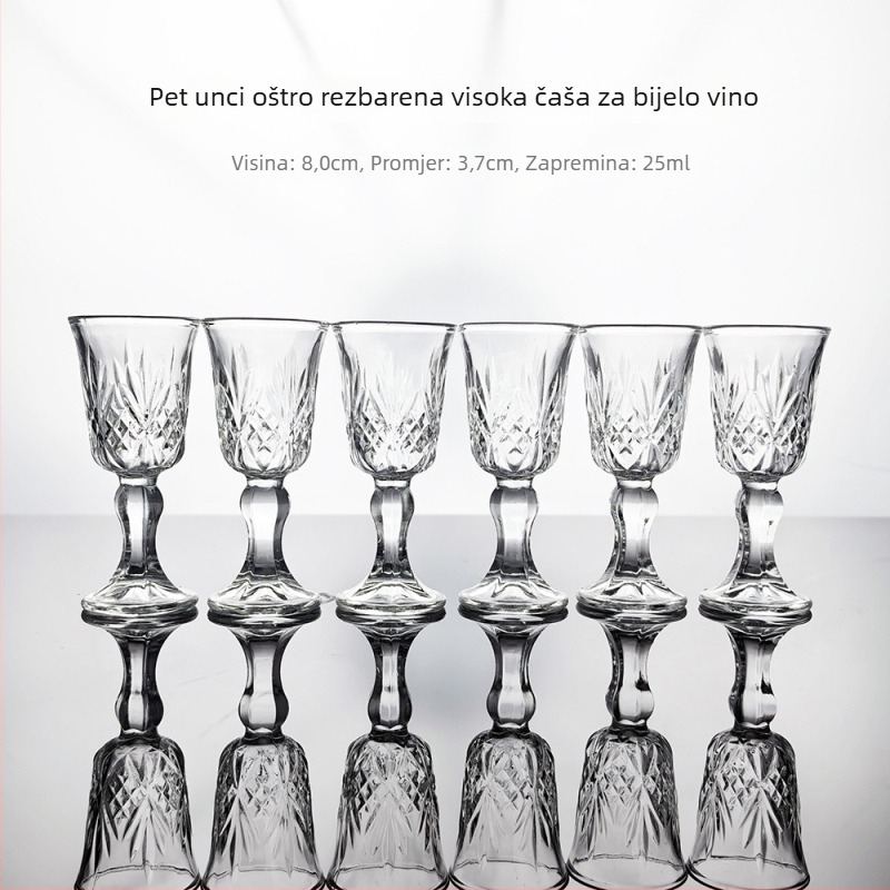 Set čaša za vino s prilagođenim logom, minimalistički moderni stil, samomontaža, 288 komada