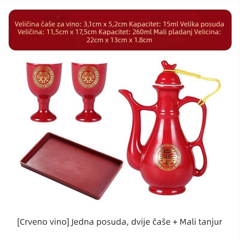 Vjenčani set za bar s motivom zmaja i feniksa, moderni jednostavni stil (Barware, Materijal: Drugo, Stil: Moderno jednostavan, Tip stila: Jednostavan stil, Lansiranje: 2023)