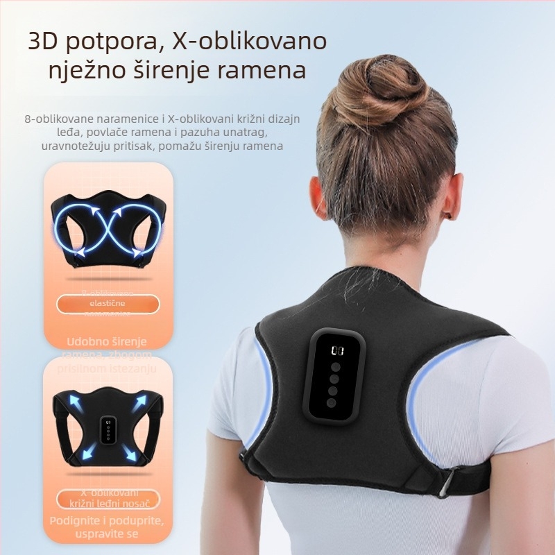 Inteligentni korektor držanja za djecu, podrška za leđa, nevidljivi korektor držanja dok sjedite i pišete, uređaj za poravnavanje kralježnice