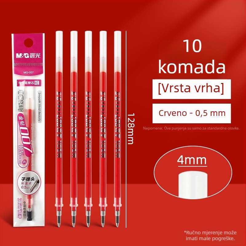 Refil za pisalo — M&G Morning Light 007-R, navoj 0,3 mm, za nastavnike i učenike