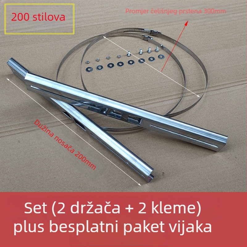 Nerđajući čelični prstenasti držač za električni stup, za ulicu rasvjetu i vodootporne kutije