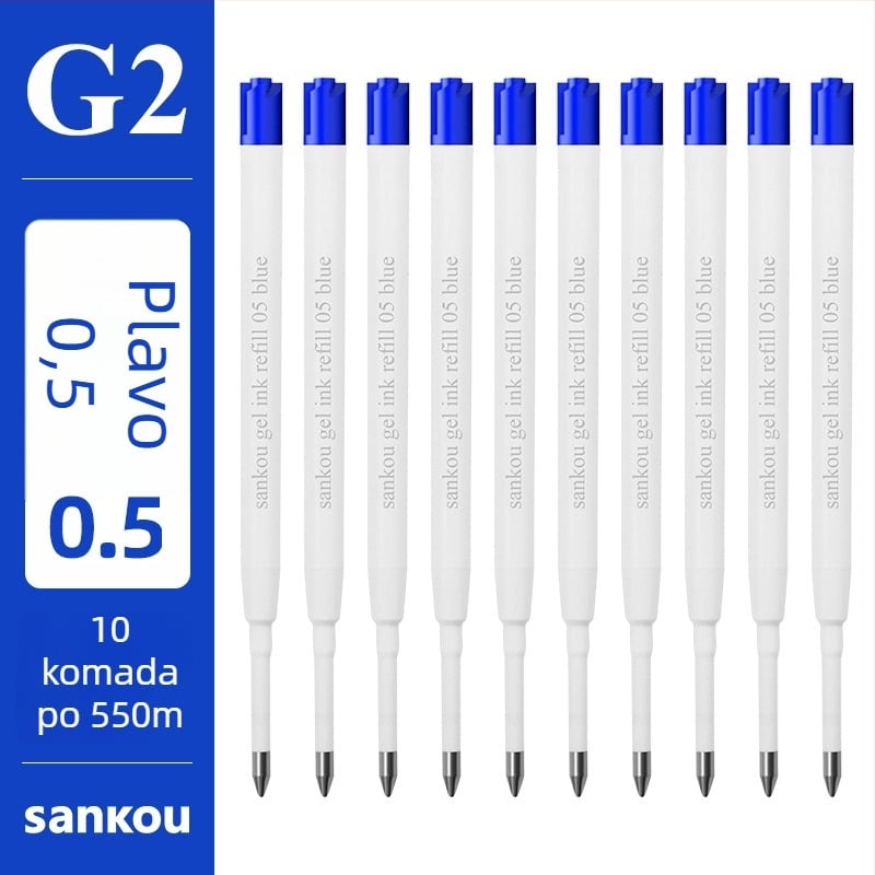 Refil za gel pero Sankou G2 - Materijal: Plastika; Model: Sankoug2; Za pisanje i crtanje; Pakiranje: kartonska kutija