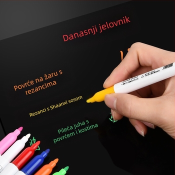 Izbrisivi marker za bijelu ploču, na bazi vode, plastično kućište, debljina linije 2, za crtanje