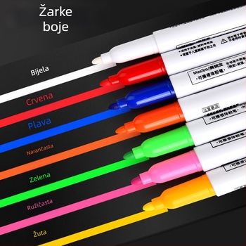 Izbrisivi marker za bijelu ploču, na bazi vode, plastično kućište, debljina linije 2, za crtanje