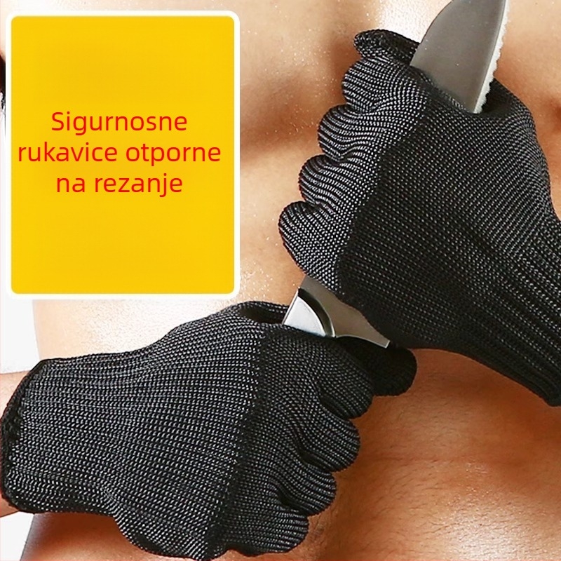 Rukavice protiv rezanja, ojačane, zaštita razine 5, polietilenska vlakna, namijenjene tvornici