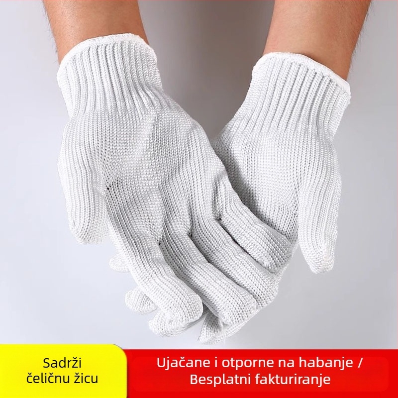 Rukavice protiv rezanja, ojačane, zaštita razine 5, polietilenska vlakna, namijenjene tvornici