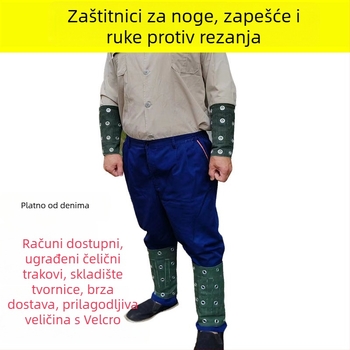 Teliheng Platnene zaštitne rukavice za ruke i noge – Protivrezne, Materijal: Platno; Primjene: Obrada stakla, Građevinarstvo, Obrada metala