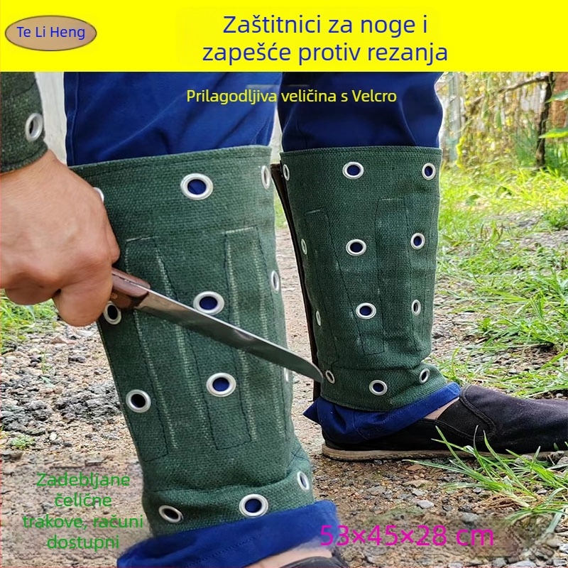 Teliheng Platnene zaštitne rukavice za ruke i noge – Protivrezne, Materijal: Platno; Primjene: Obrada stakla, Građevinarstvo, Obrada metala