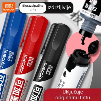 Truecolor marker za ploču — dopunjivi, vodena baza, debljina linije 1 mm, paket 144, u kutiji