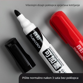 Truecolor marker za ploču — dopunjivi, vodena baza, debljina linije 1 mm, paket 144, u kutiji