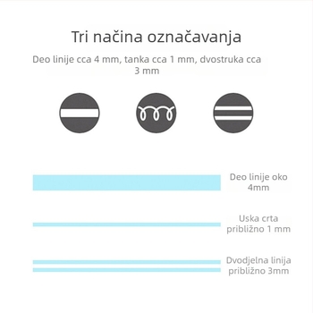 PM-L303 Marker s dvije glave, na bazi vode, za učenike