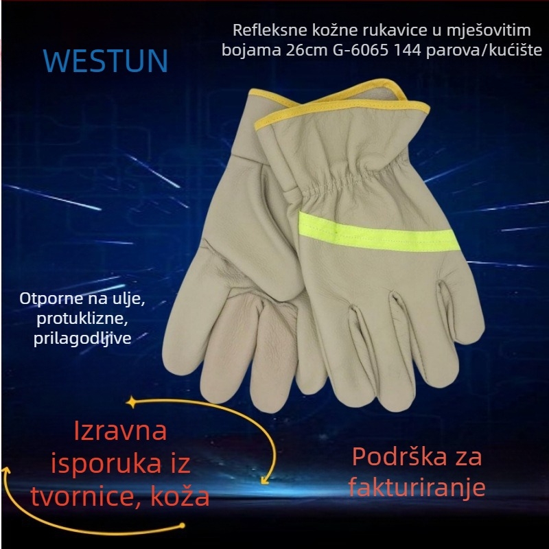 Weishidun rukavice za zavarivanje od kože namještaja za zaštitu pri radu
