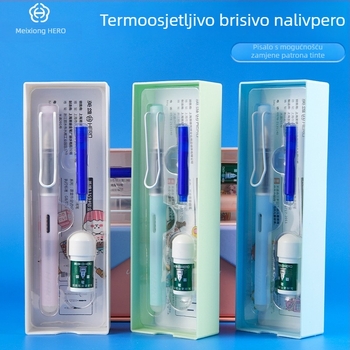 Hero 1359 Sea Breeze termički osjetljivo brisivo pero, EF iridij nit, kućište od smole, dvostruki sustav punjenja tinte