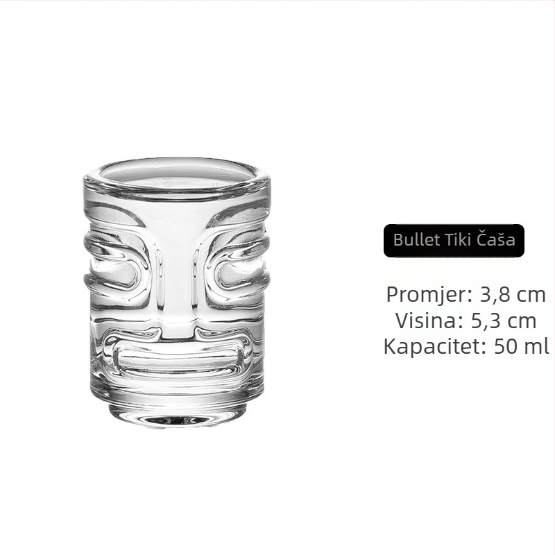 Barx koktel čaša – 301–400 ml, staklo, modern minimalistički stil s vertikalnim prugama