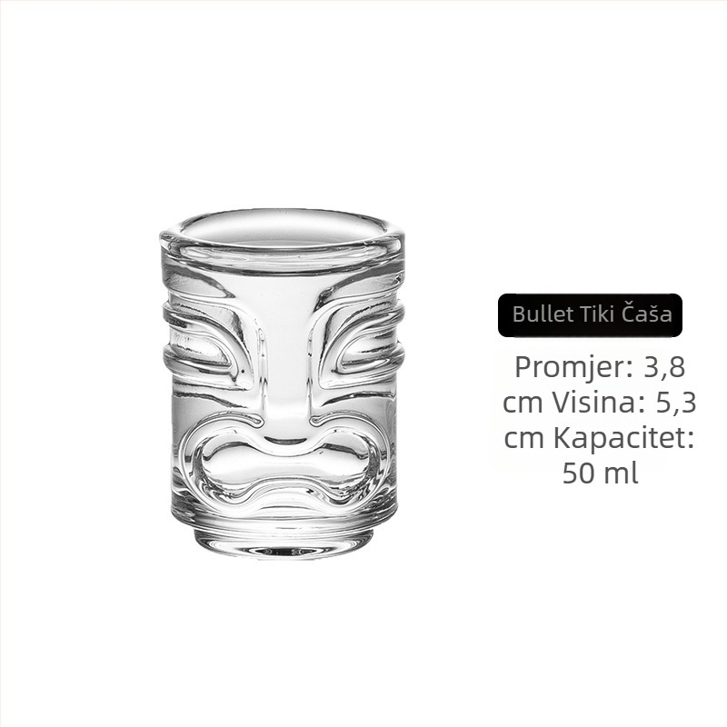 Barx koktel čaša – 301–400 ml, staklo, modern minimalistički stil s vertikalnim prugama