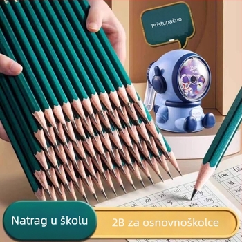 2B olovka za učenike osnovne škole — drveno kućište, marka Friendly, nepomična