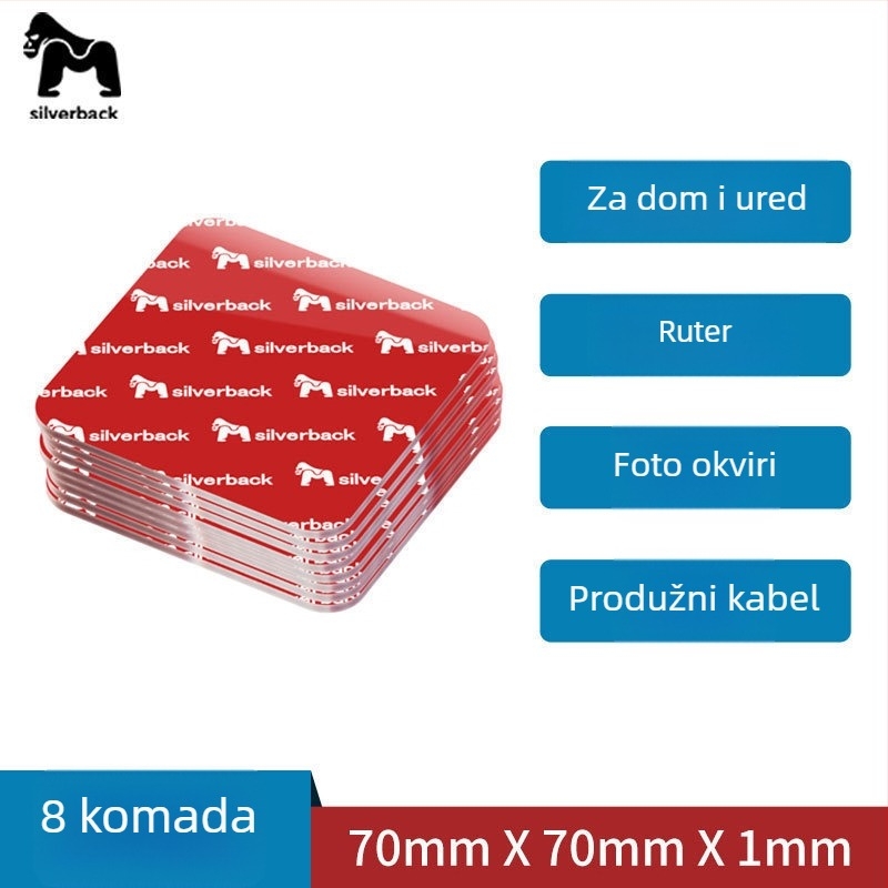 Nano dvostrano ljepilo traka, visoka viskoznost, prozirna, mali komadi, jaka prianja za auto i dom