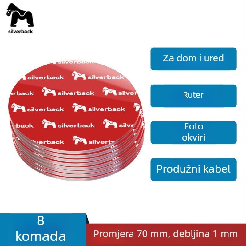 Nano dvostrano ljepilo traka, visoka viskoznost, prozirna, mali komadi, jaka prianja za auto i dom