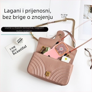Ručni mini ventilator s digitalnim zaslonom, preklopni, USB napajanje (ugrađena baterija 2000–4000 mAh; buka < 36 dB; 3 brzine zraka)
