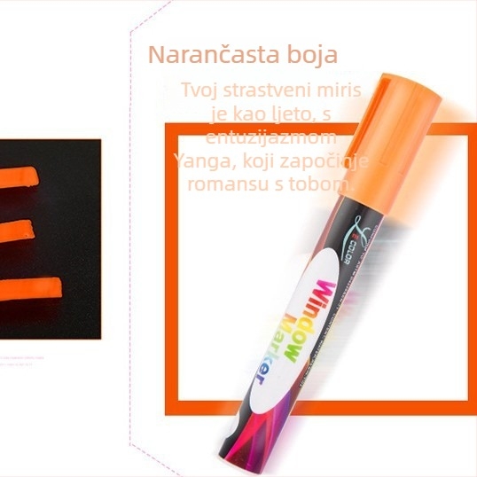 FL-001 Plastični izbrisivi marker za LED ploču – jednostrani vrh, otisak logotipa OK