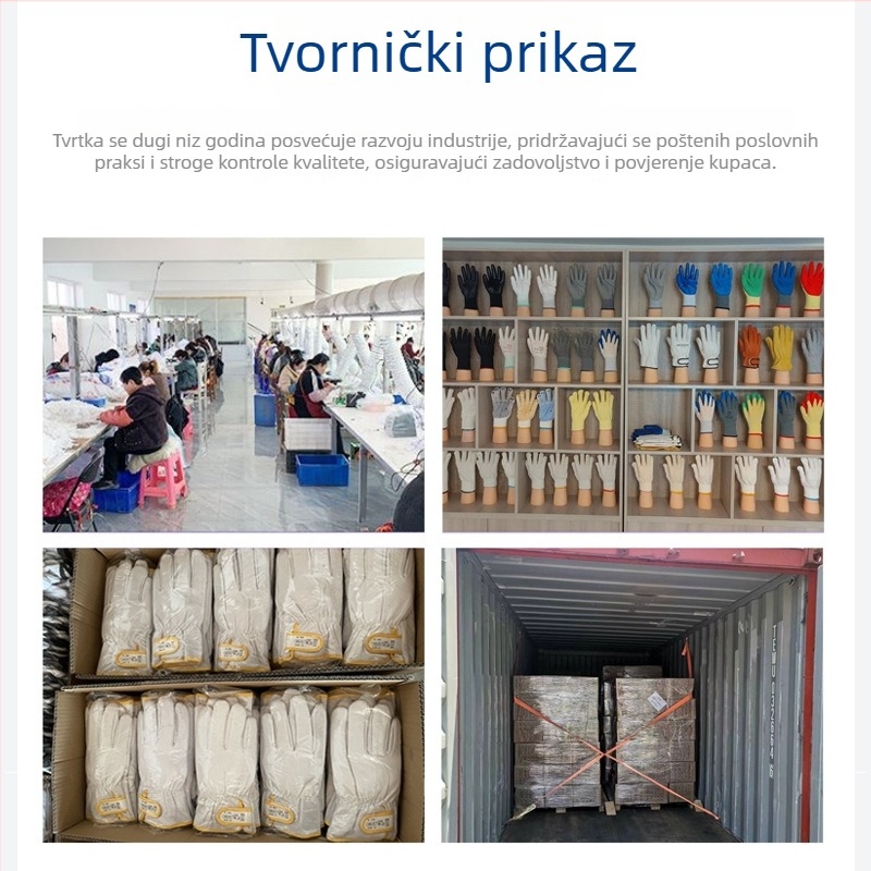 Rukavice za zavarivanje od ovčje kože za zavarivanje argonskim lukom, mekane, otporne na habanje, prozračne, protiv opekotina, fleksibilne, toplinski izolirane