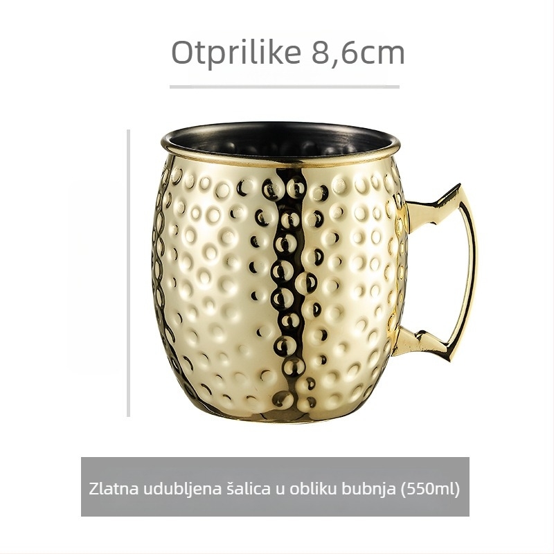 Čaša za alkohol od 304 nehrđajućeg čelika; kapacitet 1–100 ml; stil moderni minimalistički Bloom; moguć ispis logotipa; pakiranje u papirnatu kutiju.