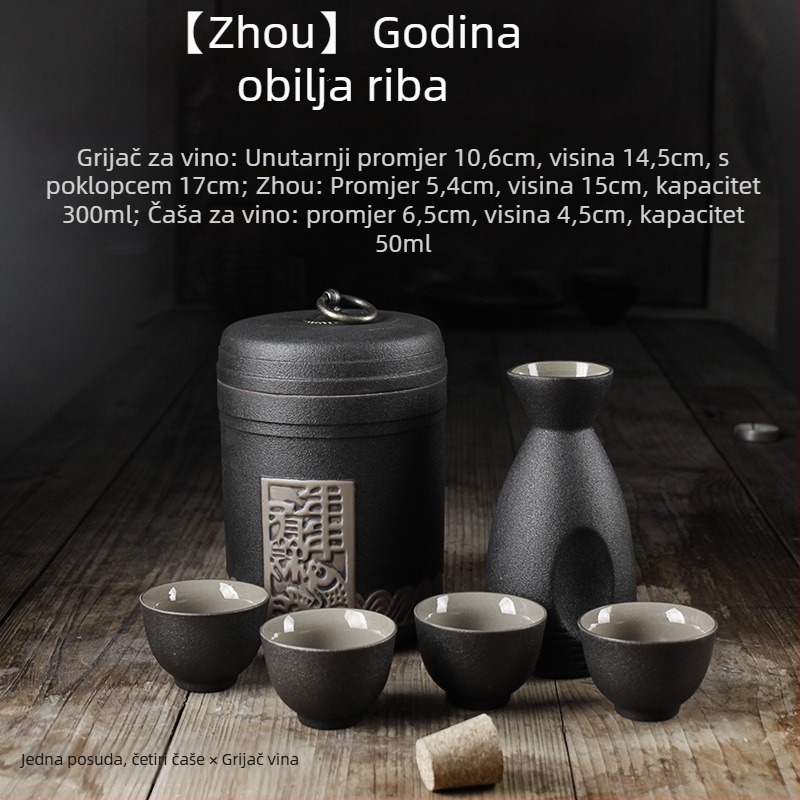 Set za zagrijavanje vina — Shengsheng marka, moderan jednostavan stil, otisak logotipa, za vino