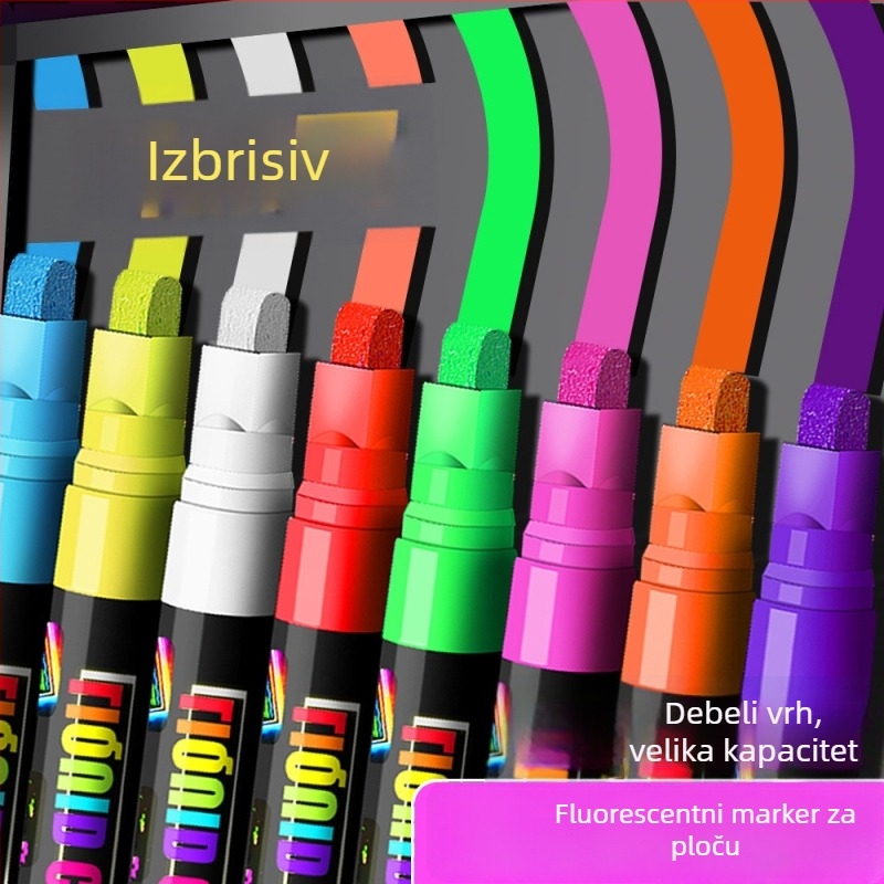 Marker za bijelu i crnu ploču, model 1855, plastično kućište, pakiran u kutiji, izbrisiv