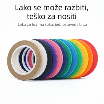 Maskirajuća traka od teksturiranog papira za izradu uzoraka, visoka adhezija, križni rez, prilagodljiv ispis, papir za otpuštanje