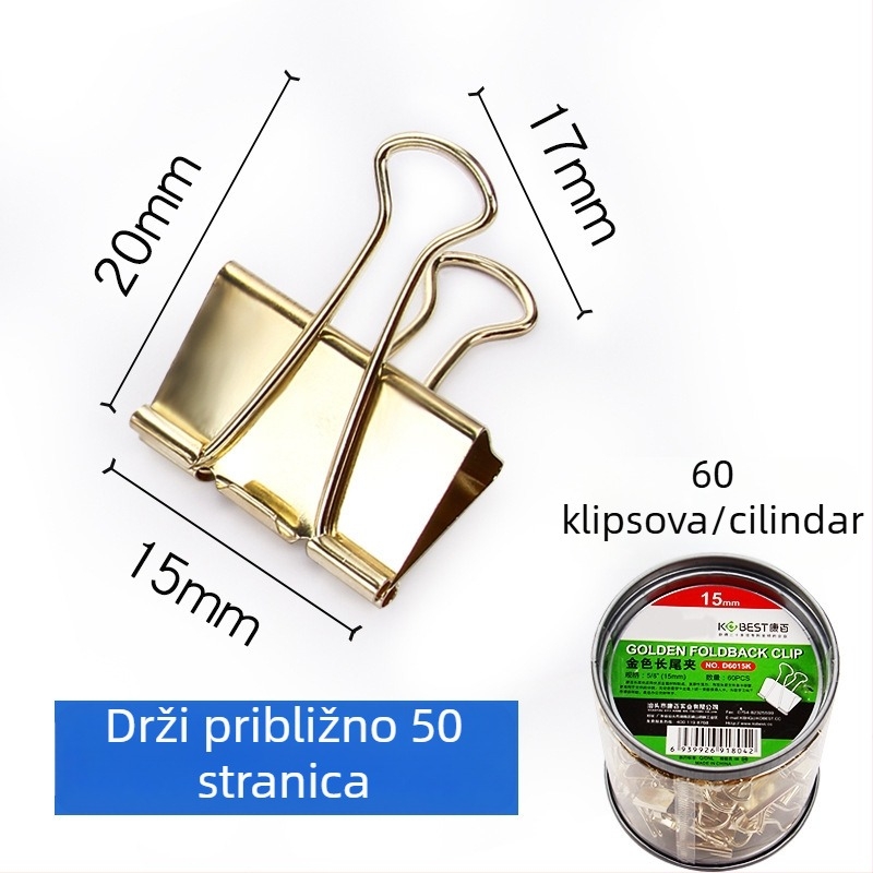 Metalen uredski klip s dugim repom | Marka: KOBEST Kangbai; Materijal: Metal; Tip: Šuplji klip