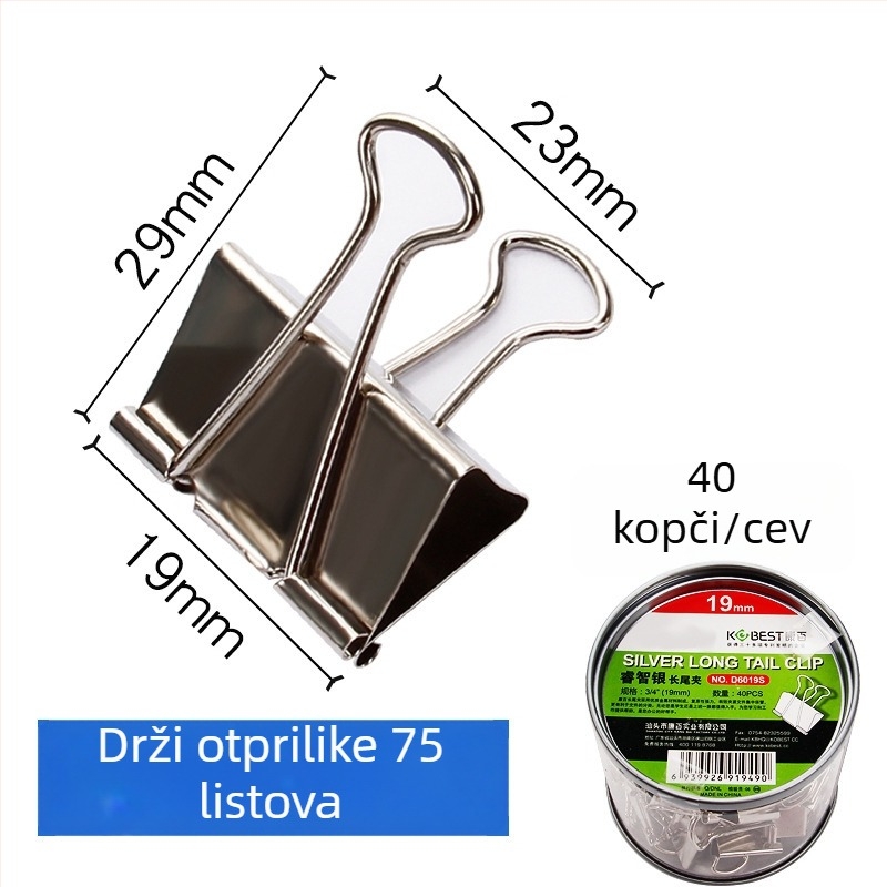 Metalen uredski klip s dugim repom | Marka: KOBEST Kangbai; Materijal: Metal; Tip: Šuplji klip