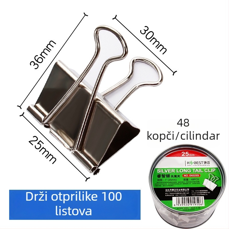 Metalen uredski klip s dugim repom | Marka: KOBEST Kangbai; Materijal: Metal; Tip: Šuplji klip
