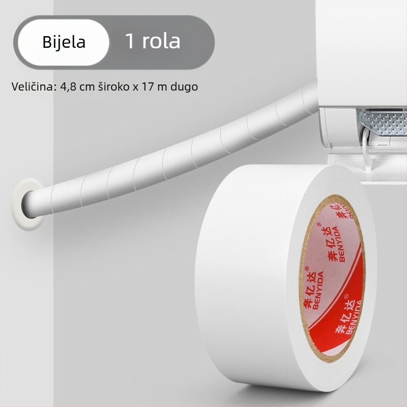 PVC traka za omatanje cijevi za vanjsku zaštitu metalnih cijevi – osnovni materijal PVC, debljina 0,14 mm, temperaturna otpornost 60°C (kratkoročno/dugoročno), marka Ben yida