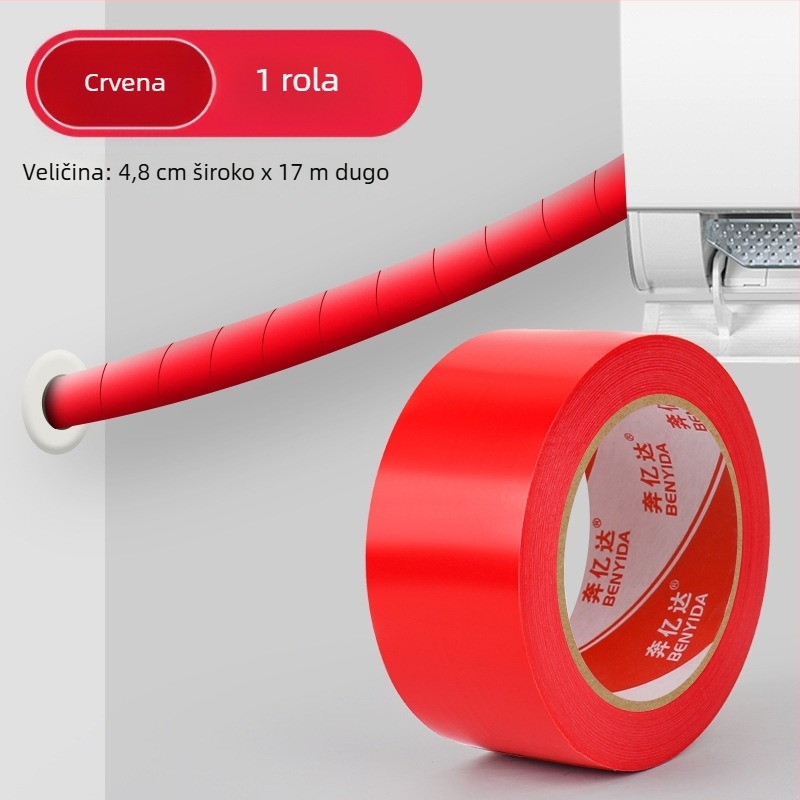 PVC traka za omatanje cijevi za vanjsku zaštitu metalnih cijevi – osnovni materijal PVC, debljina 0,14 mm, temperaturna otpornost 60°C (kratkoročno/dugoročno), marka Ben yida