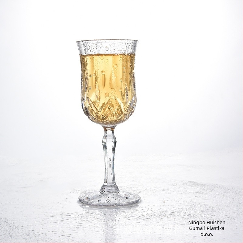 Plastična čaša za vino – stil National Tide Wind, tisk logotipa, prilagodljivo, pakiranje u pladnju
