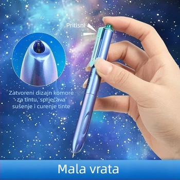 Hero Star svemirsko pero za učenike trećeg razreda — zamjenjivi spremnik tinte, fini EF vrh, 0,38 mm
