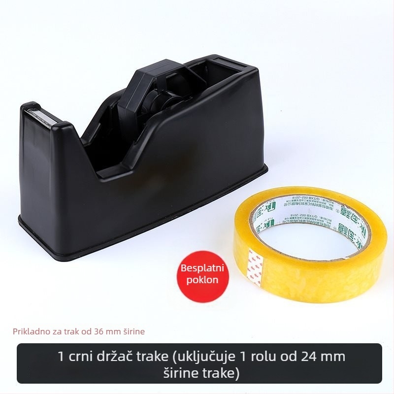 Rezač ljepljive trake i držač – stolni, plastični, širina trake do 48 mm