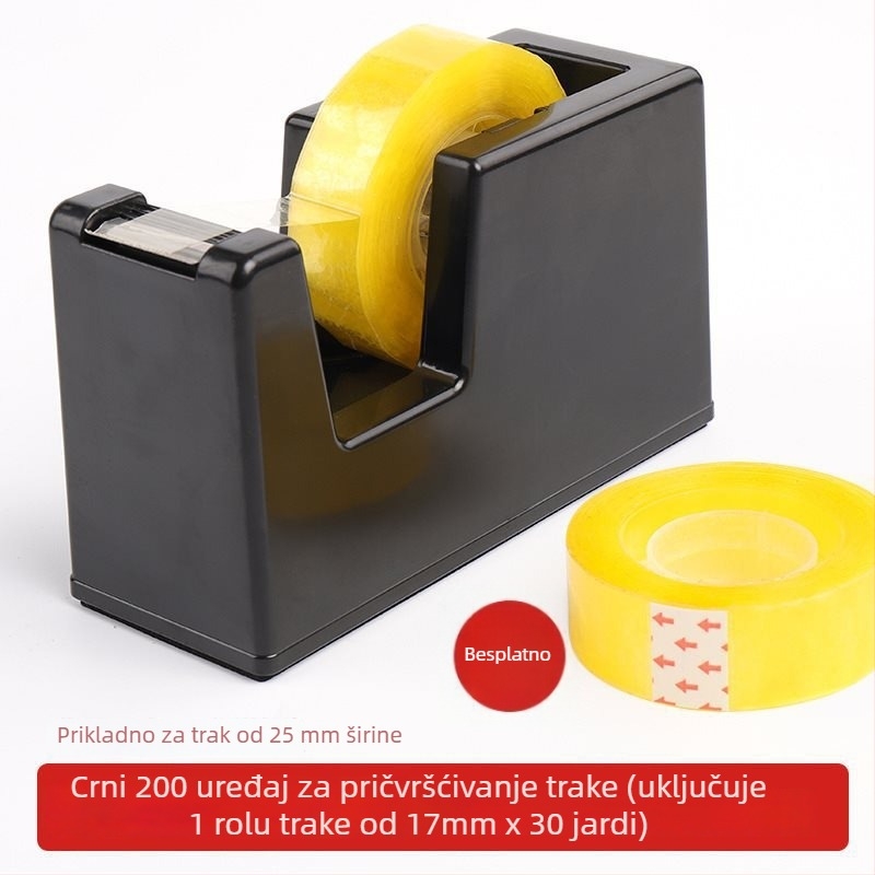 Rezač ljepljive trake i držač – stolni, plastični, širina trake do 48 mm