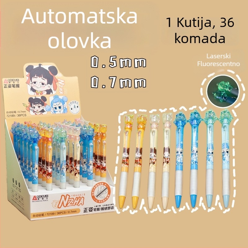 36 mehaničkih olovaka 0,5 mm i 0,7 mm HB grafit za crtanje, pisanje i ispite