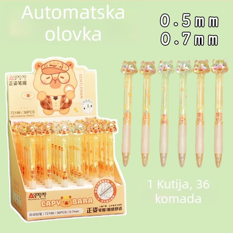 36 mehaničkih olovaka 0,5 mm i 0,7 mm HB grafit za crtanje, pisanje i ispite